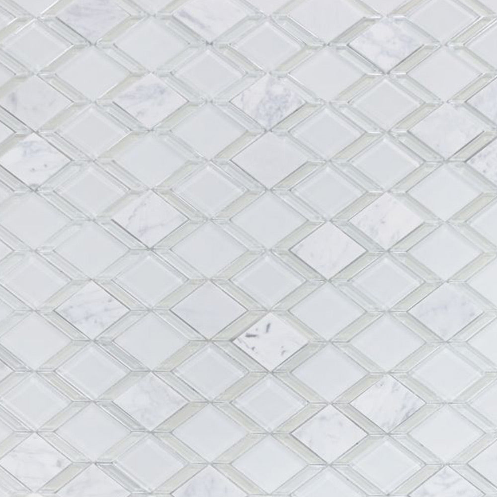 Marblee Square Glass Mosaic Wall Tile