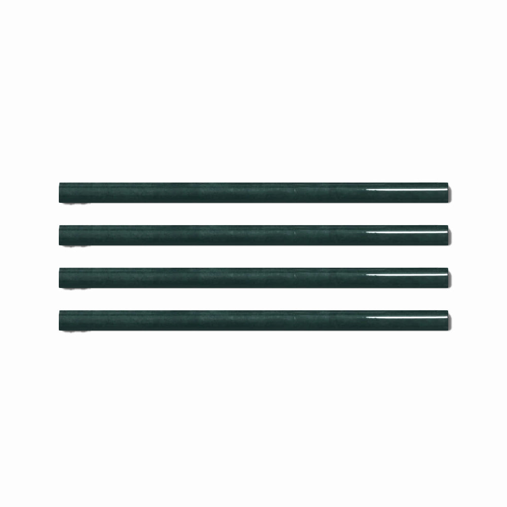 3/4x16 Marrakech Emerald Green Ceramic Pencil Liner - American Tile Depot