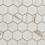 Milano Gold Matte 2" Hexagon Porcelain Mosaic Tile Milano Gold Matte 2" Hexagon Porcelain Mosaic Tile - American Tile Depot