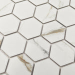 Milano Gold Matte 2" Hexagon Porcelain Mosaic Tile Milano Gold Matte 2" Hexagon Porcelain Mosaic Tile - American Tile Depot