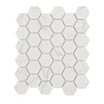 Milano Silver Matte 2" Hexagon Porcelain Mosaic Tile Milano Silver Matte 2" Hexagon Porcelain Mosaic Tile - American Tile Depot