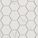 Milano Silver Matte 2" Hexagon Porcelain Mosaic Tile Milano Silver Matte 2" Hexagon Porcelain Mosaic Tile - American Tile Depot