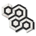 Black White Hexagon Polished