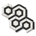 Black White Hexagon Polished