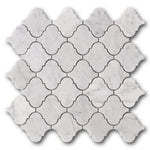 Mineralis Carrara Marble Polished Lantern Stone & Glass Mosaic Tile Mineralis Carrara Marble Polished Lantern Stone & Glass Mosaic Tile - American Tile Depot