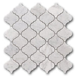 Mineralis Carrara Marble Polished Lantern Stone & Glass Mosaic Tile Mineralis Carrara Marble Polished Lantern Stone & Glass Mosaic Tile - American Tile Depot