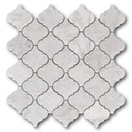 Mineralis Carrara Marble Polished Lantern Stone & Glass Mosaic Tile Mineralis Carrara Marble Polished Lantern Stone & Glass Mosaic Tile - American Tile Depot
