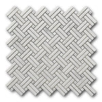 Mineralis Crossed Polished Basketweave Stone & Glass Mosaic Tile Mineralis Crossed Polished Basketweave Stone & Glass Mosaic Tile - American Tile Depot