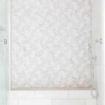 Mineralis Daisy Flower Polished Flower Stone & Glass Mosaic Tile Mineralis Daisy Flower Polished Flower Stone & Glass Mosaic Tile - American Tile Depot