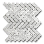 Mineralis Herringbone Polished Stone & Glass Mosaic Tile Mineralis Herringbone Polished Stone & Glass Mosaic Tile - American Tile Depot
