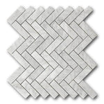 Mineralis Herringbone Polished Stone & Glass Mosaic Tile Mineralis Herringbone Polished Stone & Glass Mosaic Tile - American Tile Depot