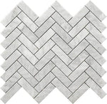 Mineralis Herringbone Polished Stone & Glass Mosaic Tile Mineralis Herringbone Polished Stone & Glass Mosaic Tile - American Tile Depot