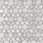 Mineralis Kaleidoscope Marble Polished Circular Stone & Glass Mosaic Tile Mineralis Kaleidoscope Marble Polished Circular Stone & Glass Mosaic Tile - American Tile Depot