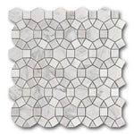 Mineralis Kaleidoscope Marble Polished Circular Stone & Glass Mosaic Tile Mineralis Kaleidoscope Marble Polished Circular Stone & Glass Mosaic Tile - American Tile Depot