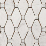 Mineralis Large Rhombus Polished Stone & Glass Mosaic Tile Mineralis Large Rhombus Polished Stone & Glass Mosaic Tile - American Tile Depot