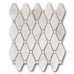 Mineralis Large Rhombus Polished Stone & Glass Mosaic Tile Mineralis Large Rhombus Polished Stone & Glass Mosaic Tile - American Tile Depot