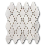 Mineralis Large Rhombus Polished Stone & Glass Mosaic Tile Mineralis Large Rhombus Polished Stone & Glass Mosaic Tile - American Tile Depot