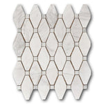 Mineralis Large Rhombus Polished Stone & Glass Mosaic Tile Mineralis Large Rhombus Polished Stone & Glass Mosaic Tile - American Tile Depot