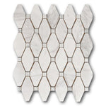 Mineralis Large Rhombus Polished Stone & Glass Mosaic Tile Mineralis Large Rhombus Polished Stone & Glass Mosaic Tile - American Tile Depot