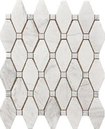 Mineralis Large Rhombus Polished Stone & Glass Mosaic Tile Mineralis Large Rhombus Polished Stone & Glass Mosaic Tile - American Tile Depot