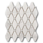 Mineralis Large Rhombus Polished Stone & Glass Mosaic Tile Mineralis Large Rhombus Polished Stone & Glass Mosaic Tile - American Tile Depot