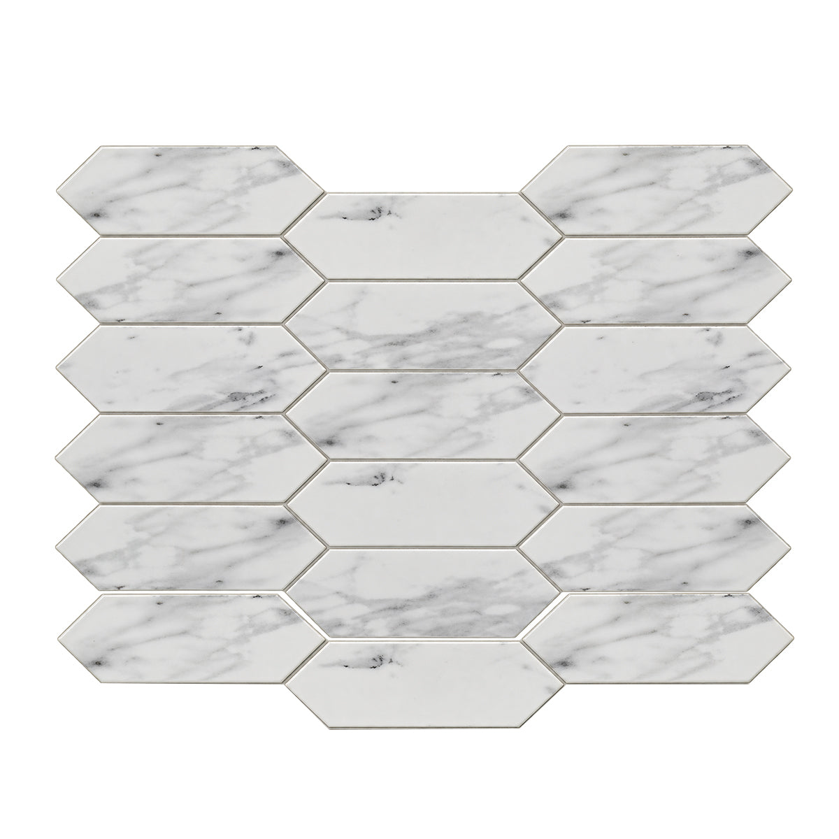 Mineralis Marble Picket Marble Mosaic Tile - American Tile Depot