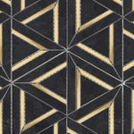 Mineralis Nero Marquina Metal Polished Geometric Stone & Glass Mosaic Tile Mineralis Nero Marquina Metal Polished Geometric Stone & Glass Mosaic Tile - American Tile Depot