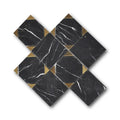 Black & Gold Square Polished
