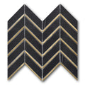 Black & Gold Chevron Polished