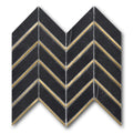 Black & Gold Chevron Polished