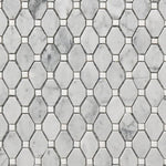 Mineralis Small Rhombus Polished Stone & Glass Mosaic Tile Mineralis Small Rhombus Polished Stone & Glass Mosaic Tile - American Tile Depot