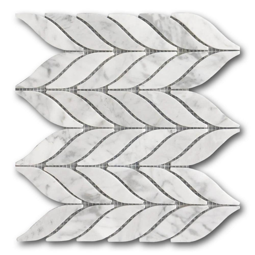 Mineralis Spike Polished Stone & Glass Mosaic Tile Mineralis Spike Polished Stone & Glass Mosaic Tile - American Tile Depot