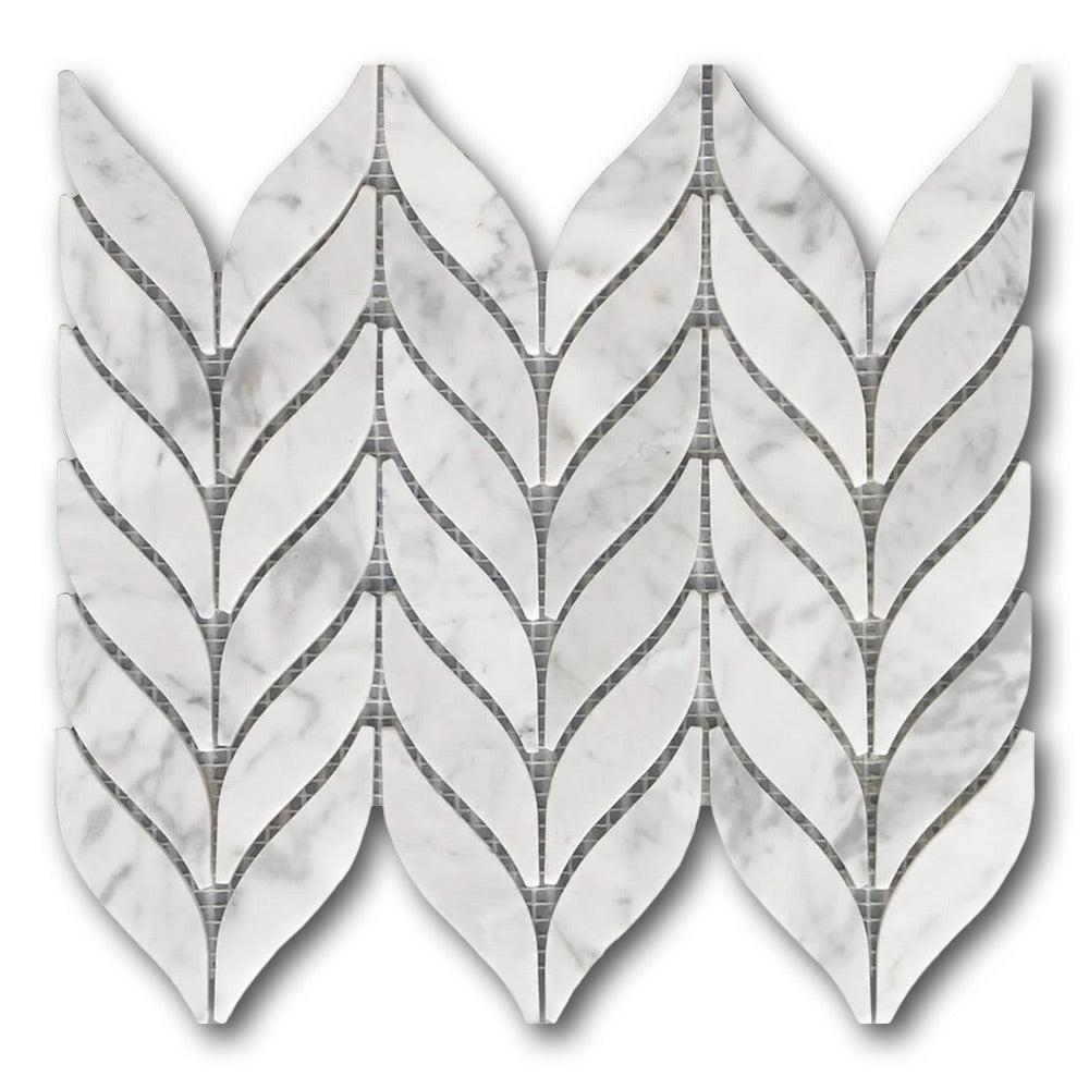 Mineralis Spike Polished Stone & Glass Mosaic Tile Mineralis Spike Polished Stone & Glass Mosaic Tile - American Tile Depot