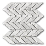 Mineralis Spike Polished Stone & Glass Mosaic Tile Mineralis Spike Polished Stone & Glass Mosaic Tile - American Tile Depot