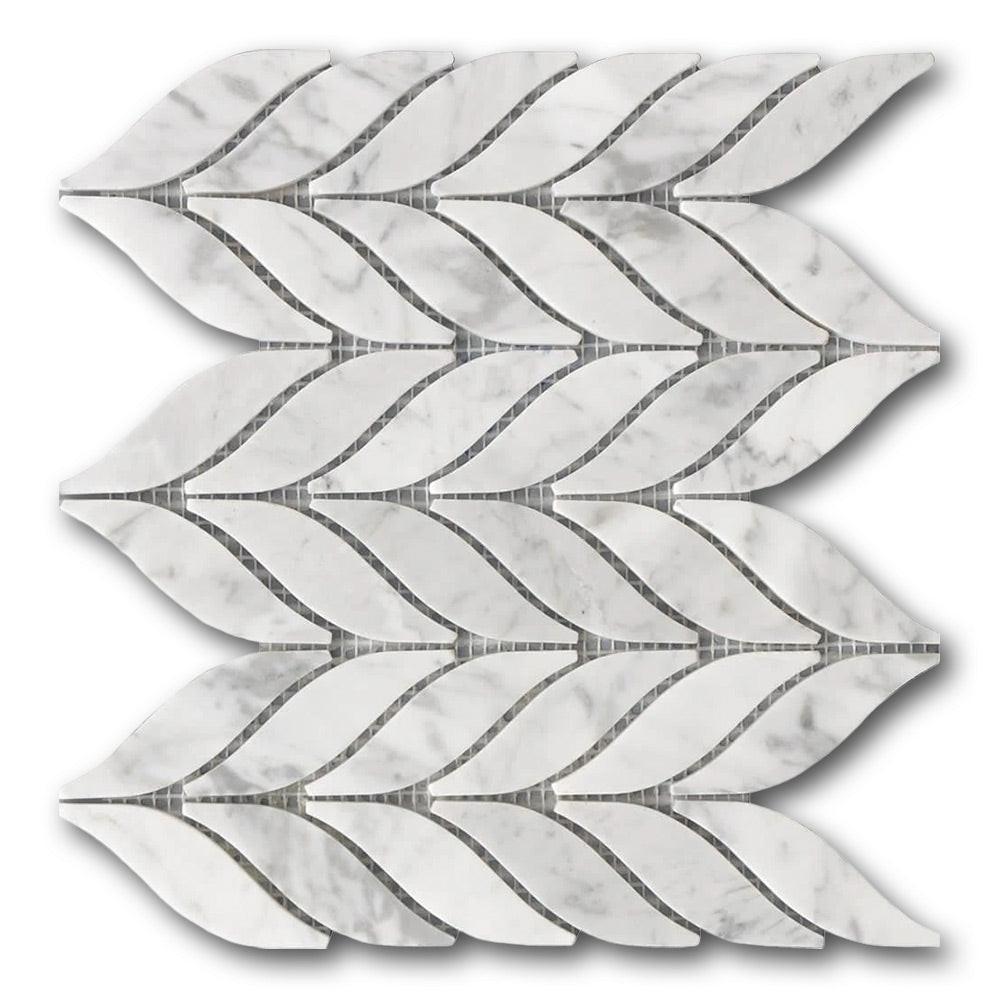 Mineralis Spike Polished Stone & Glass Mosaic Tile Mineralis Spike Polished Stone & Glass Mosaic Tile - American Tile Depot