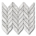 Mineralis Spike Polished Stone & Glass Mosaic Tile Mineralis Spike Polished Stone & Glass Mosaic Tile - American Tile Depot