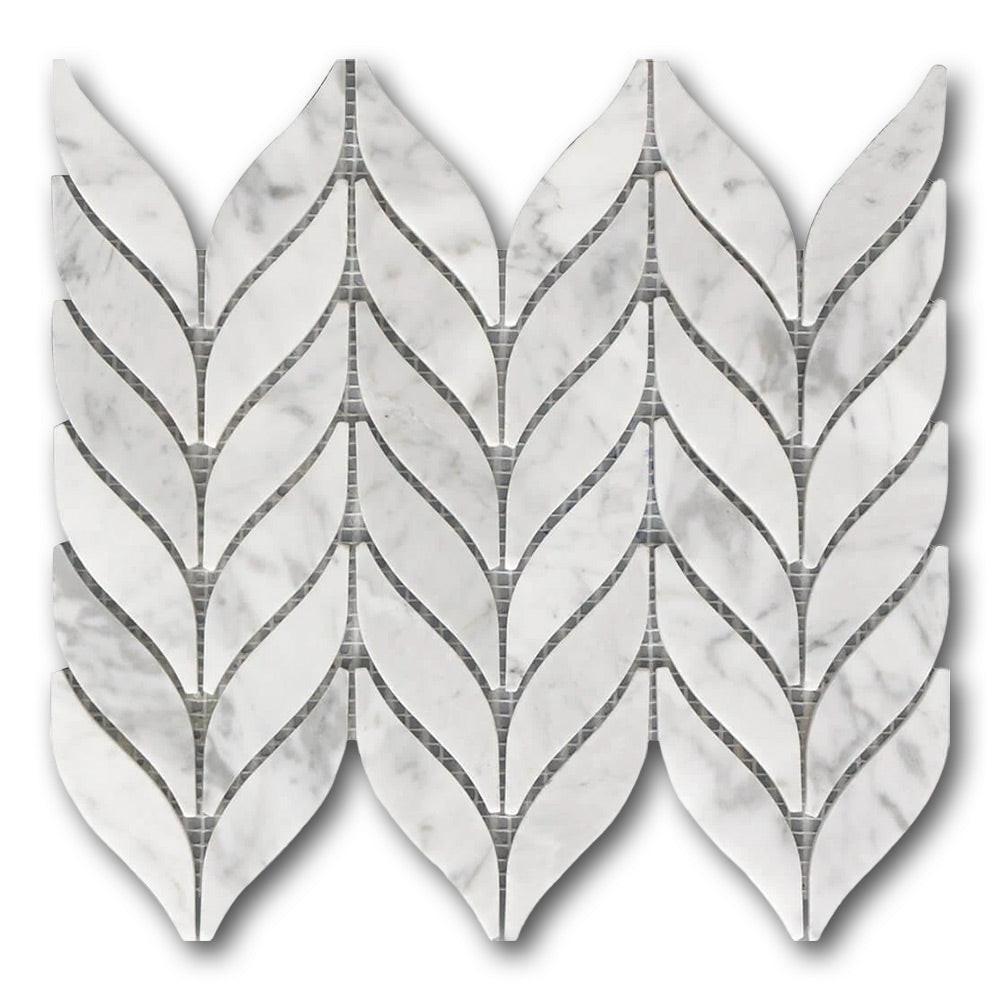 Mineralis Spike Polished Stone & Glass Mosaic Tile Mineralis Spike Polished Stone & Glass Mosaic Tile - American Tile Depot