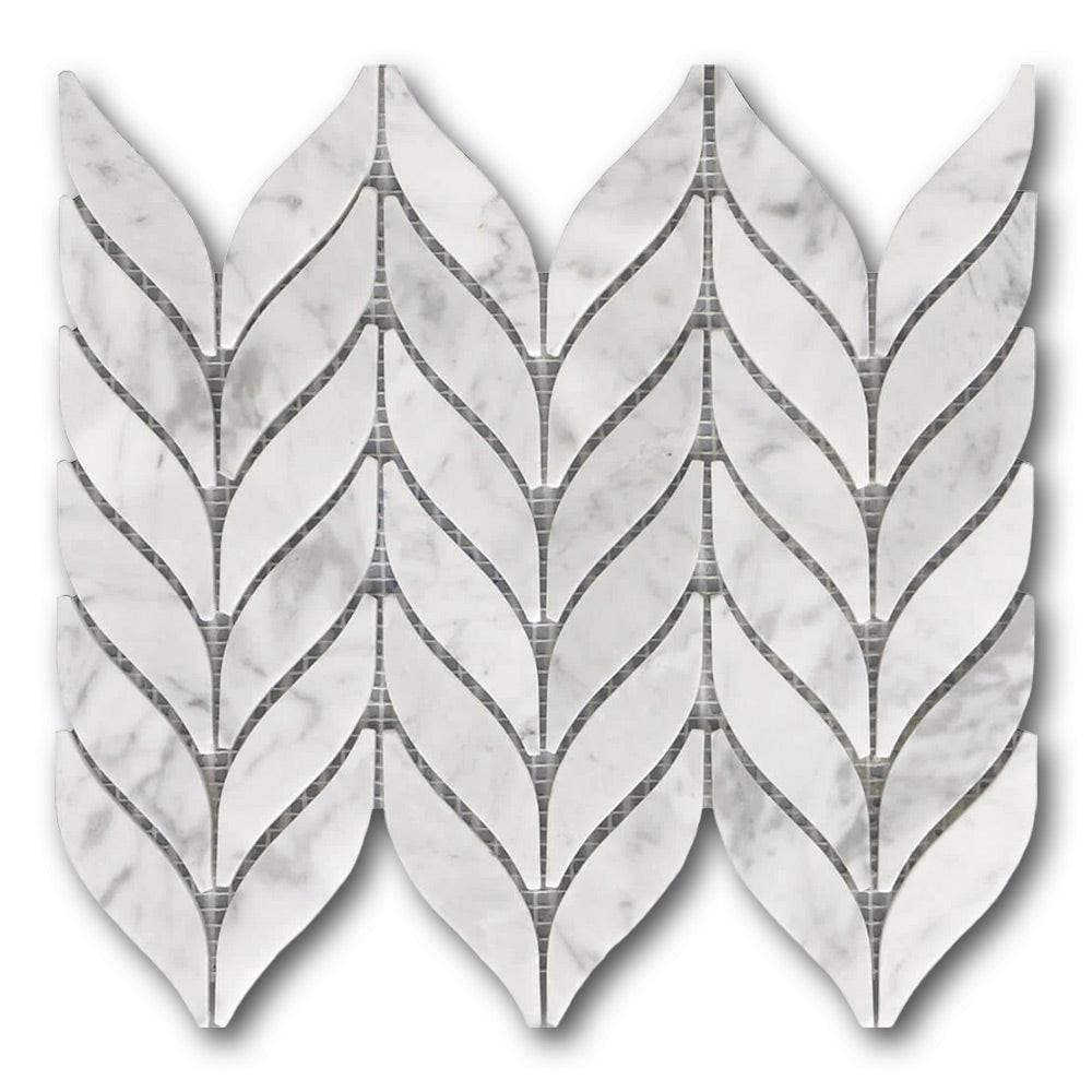 Mineralis Spike Polished Stone & Glass Mosaic Tile Mineralis Spike Polished Stone & Glass Mosaic Tile - American Tile Depot