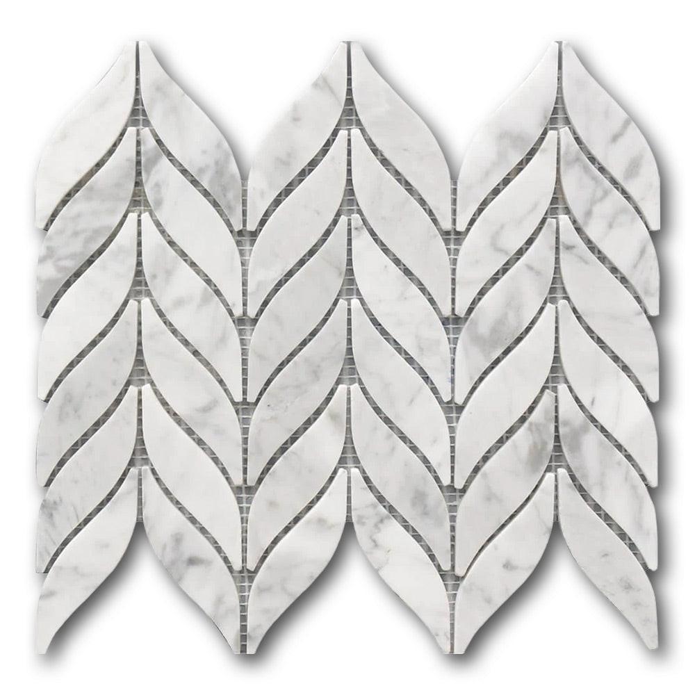 Mineralis Spike Polished Stone & Glass Mosaic Tile Mineralis Spike Polished Stone & Glass Mosaic Tile - American Tile Depot