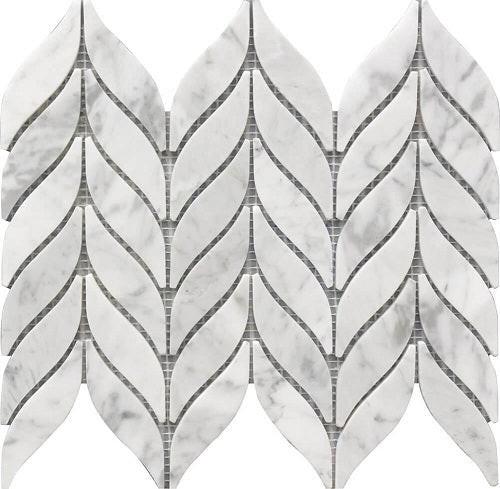Mineralis Spike Polished Stone & Glass Mosaic Tile Mineralis Spike Polished Stone & Glass Mosaic Tile - American Tile Depot