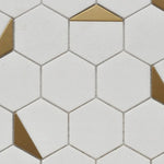 Mineralis Thassos Polished Hexagon Stone & Glass Mosaic Tile Mineralis Thassos Polished Hexagon Stone & Glass Mosaic Tile - American Tile Depot