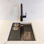 Mineralis White Statuary Matte Penny Stone & Glass Mosaic Tile Mineralis White Statuary Matte Penny Stone & Glass Mosaic Tile - American Tile Depot