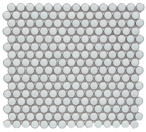 Cerelia Mint Green Matte Penny Porcelain Mosaic Tile-American Tile Depot