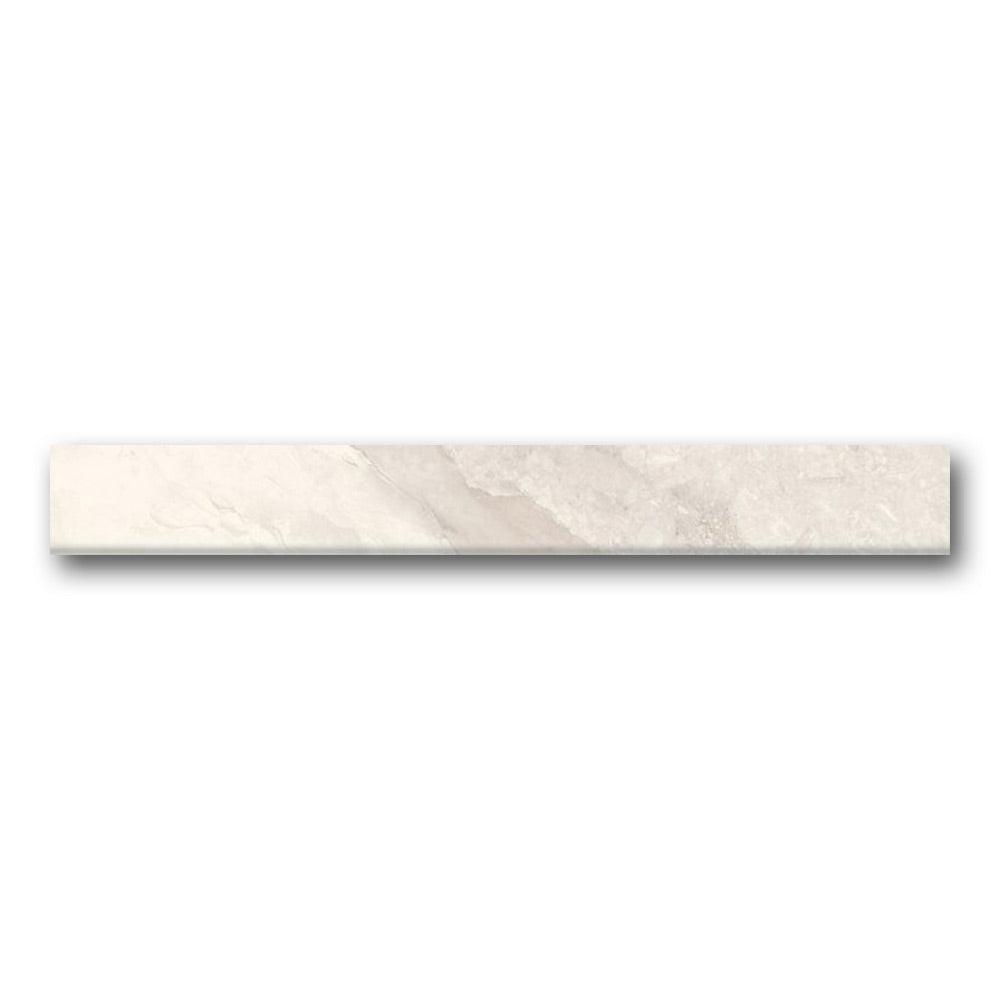 Mirage Ivory Polished Bullnose 3x24 Molding Trim Mirage Ivory Polished Bullnose 3x24 Molding Trim - American Tile Depot