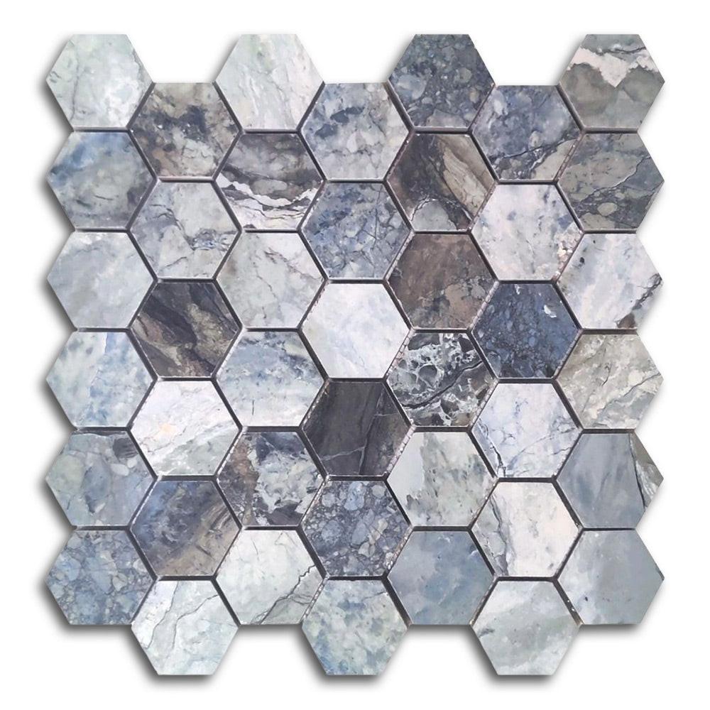 Mirage Ocean Matte Hexagon Porcelain Mosaic Tile Mirage Ocean Matte Hexagon Porcelain Mosaic Tile - American Tile Depot