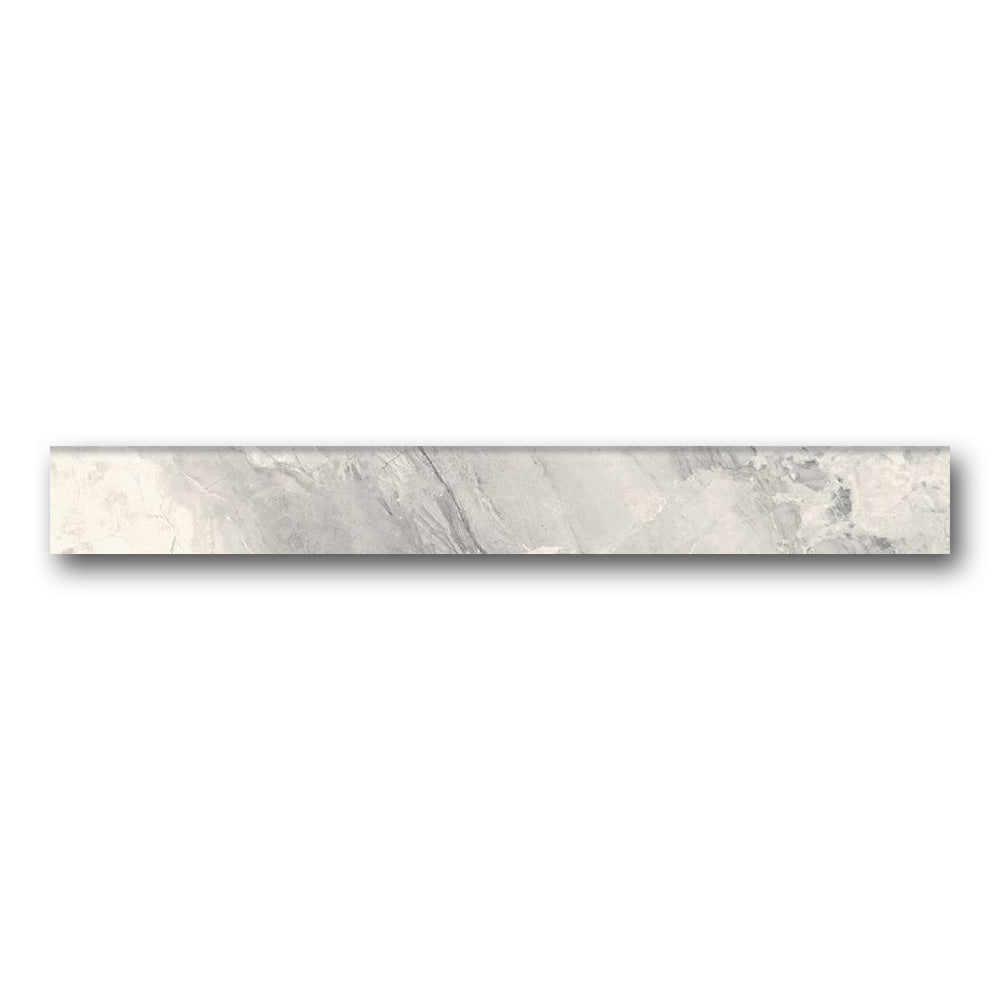 Mirage Pearl Polished Bullnose 3x24 Molding Trim