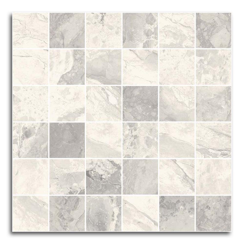 Mirage Pearl Matte Square Porcelain Mosaic Tile Mirage Pearl Matte Square Porcelain Mosaic Tile - American Tile Depot