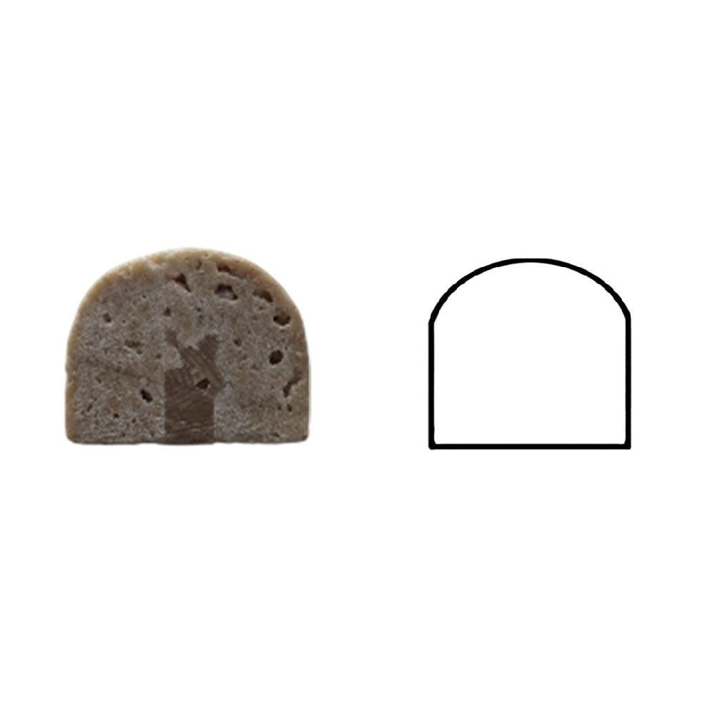 Mocha Travertine HONED 1x3/4x12 Dome Liner Mocha Travertine HONED 1x3/4x12 Dome Liner - American Tile Depot