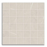 Montera Silver Matte Square Porcelain Mosaic Tile Montera Silver Matte Square Porcelain Mosaic Tile - American Tile Depot