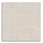 Montera Silver Matte Square Porcelain Mosaic Tile Montera Silver Matte Square Porcelain Mosaic Tile - American Tile Depot